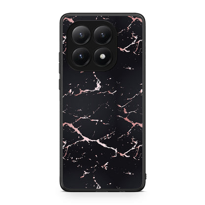 4 - Xiaomi 15T Black Rosegold Marble case, cover, bumper