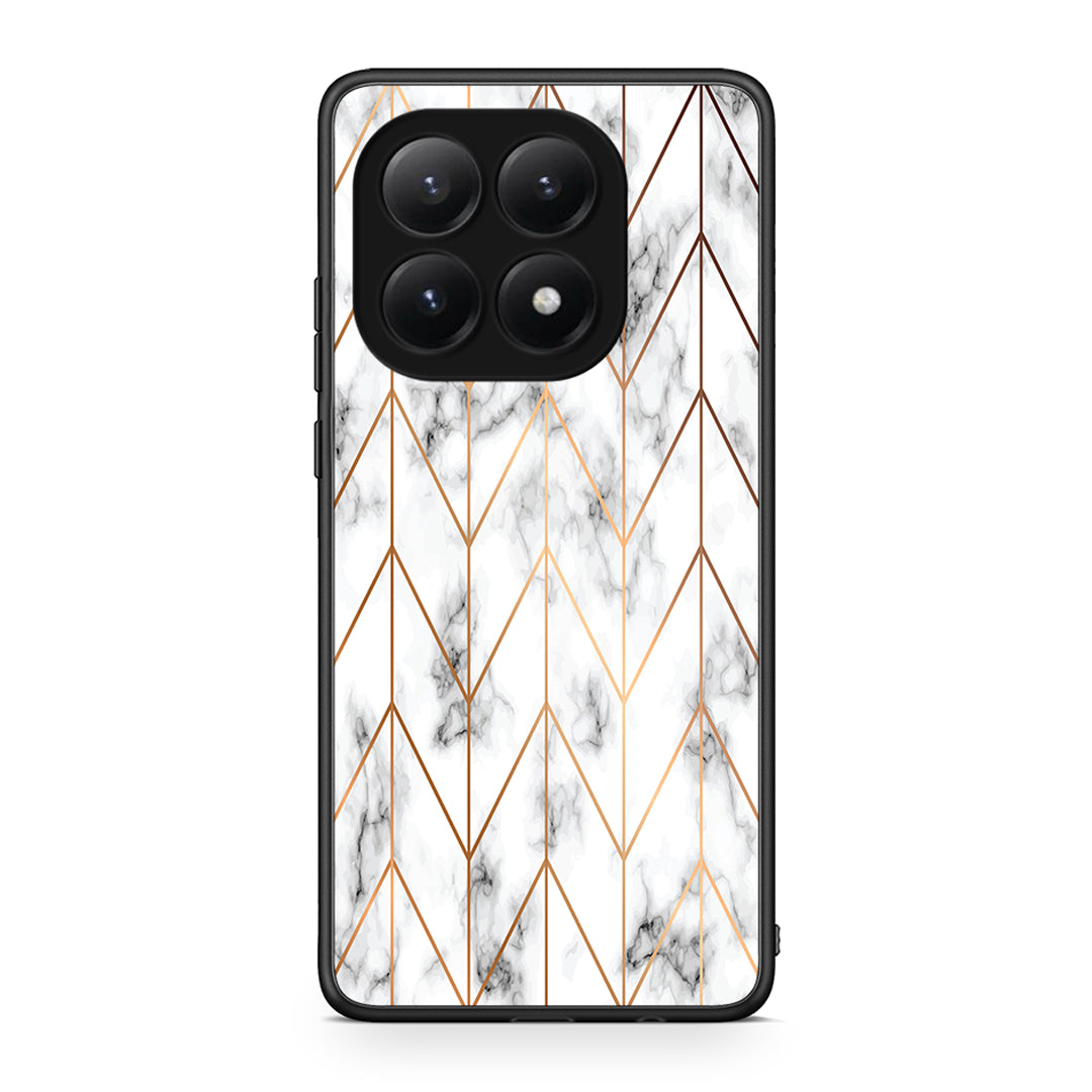 44 - Xiaomi 15T Gold Geometric Marble case, cover, bumper