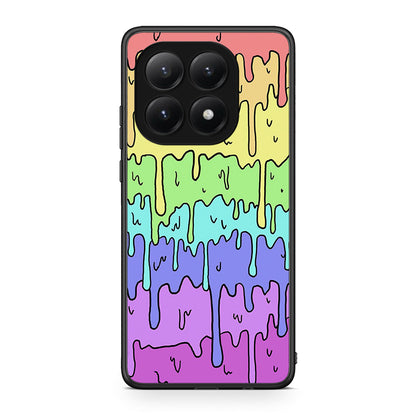 Xiaomi 15T Melting Rainbow θήκη από τη Smartfits με σχέδιο στο πίσω μέρος και μαύρο περίβλημα | Smartphone case with colorful back and black bezels by Smartfits