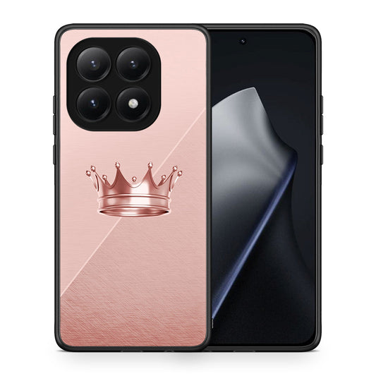 Θήκη Xiaomi 15T Crown Minimal από τη Smartfits με σχέδιο στο πίσω μέρος και μαύρο περίβλημα | Xiaomi 15T Crown Minimal case with colorful back and black bezels