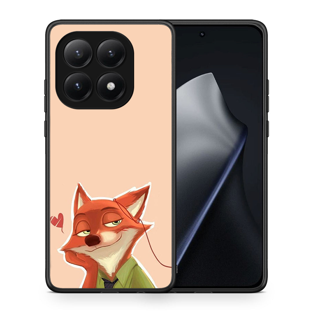 Θήκη Xiaomi 15T Nick Wilde And Judy Hopps Love 1 από τη Smartfits με σχέδιο στο πίσω μέρος και μαύρο περίβλημα | Xiaomi 15T Nick Wilde And Judy Hopps Love 1 case with colorful back and black bezels