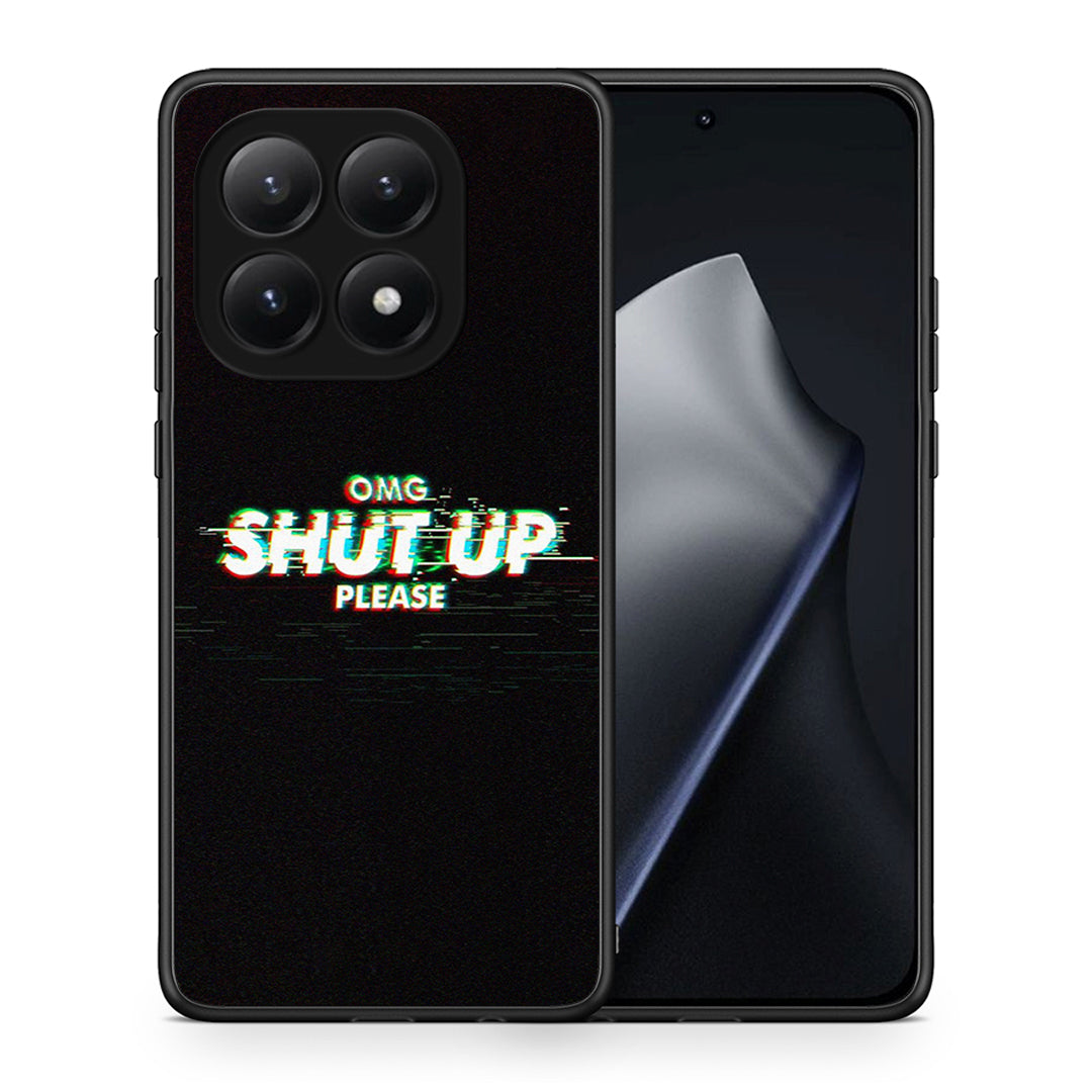 Θήκη Xiaomi 15T OMG ShutUp από τη Smartfits με σχέδιο στο πίσω μέρος και μαύρο περίβλημα | Xiaomi 15T OMG ShutUp case with colorful back and black bezels