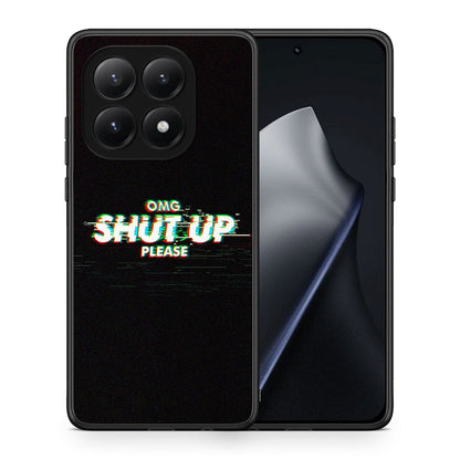 Θήκη Xiaomi 15T OMG ShutUp από τη Smartfits με σχέδιο στο πίσω μέρος και μαύρο περίβλημα | Xiaomi 15T OMG ShutUp case with colorful back and black bezels