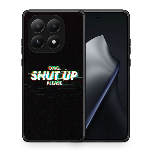 Θήκη Xiaomi 15T OMG ShutUp από τη Smartfits με σχέδιο στο πίσω μέρος και μαύρο περίβλημα | Xiaomi 15T OMG ShutUp case with colorful back and black bezels