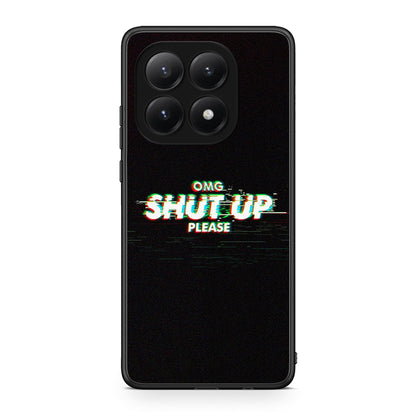 Xiaomi 15T OMG ShutUp θήκη από τη Smartfits με σχέδιο στο πίσω μέρος και μαύρο περίβλημα | Smartphone case with colorful back and black bezels by Smartfits