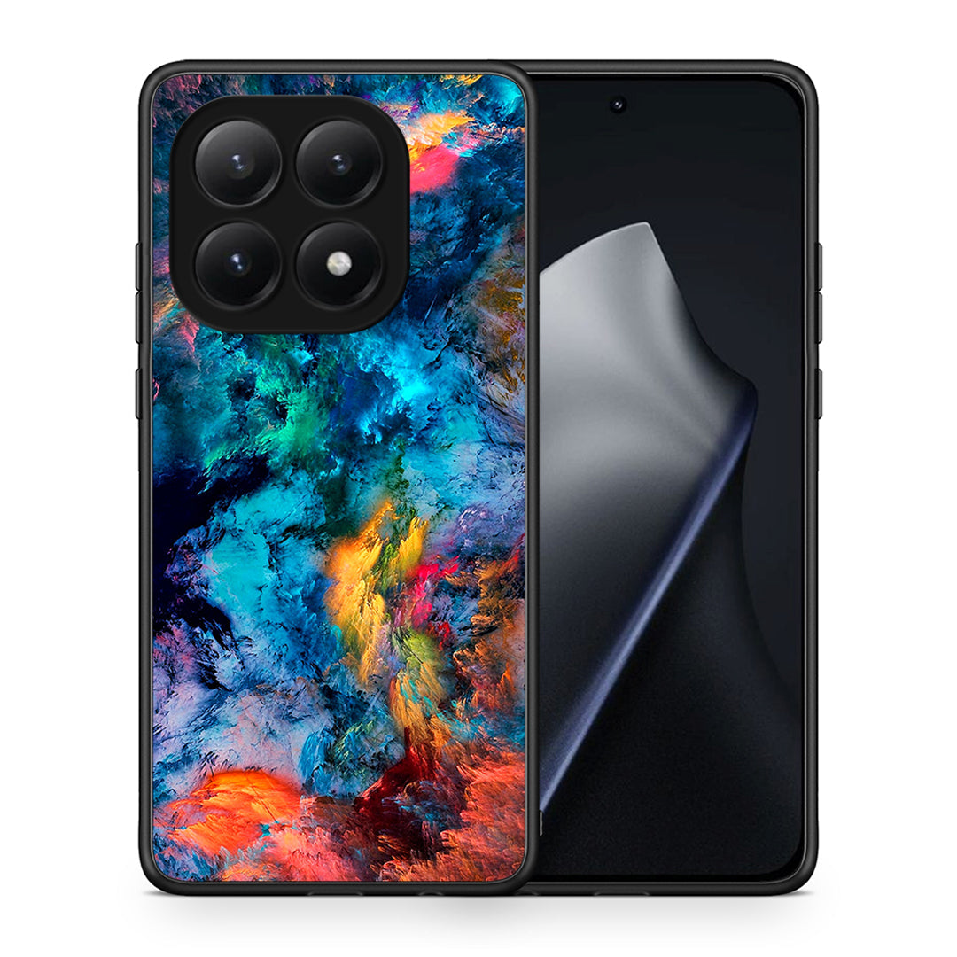 Θήκη Xiaomi 15T Crayola Paint από τη Smartfits με σχέδιο στο πίσω μέρος και μαύρο περίβλημα | Xiaomi 15T Crayola Paint case with colorful back and black bezels