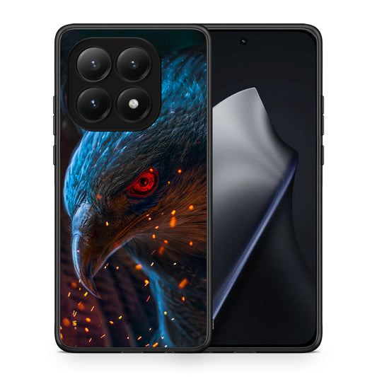 Θήκη Xiaomi 15T Eagle PopArt από τη Smartfits με σχέδιο στο πίσω μέρος και μαύρο περίβλημα | Xiaomi 15T Eagle PopArt case with colorful back and black bezels