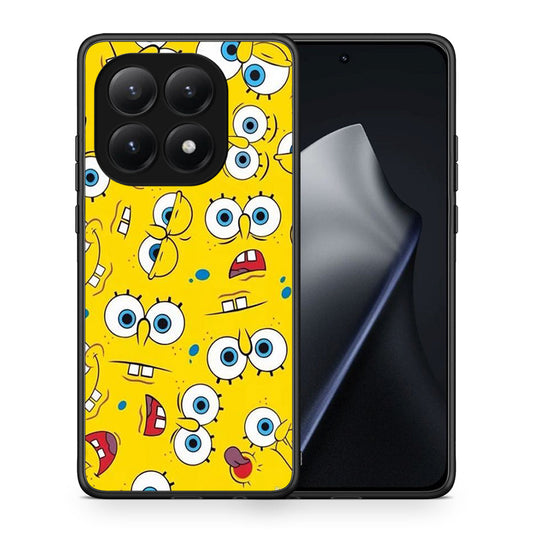 Θήκη Xiaomi 15T Sponge PopArt από τη Smartfits με σχέδιο στο πίσω μέρος και μαύρο περίβλημα | Xiaomi 15T Sponge PopArt case with colorful back and black bezels