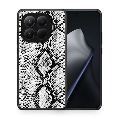 Θήκη Xiaomi 15T Pro White Snake Animal από τη Smartfits με σχέδιο στο πίσω μέρος και μαύρο περίβλημα | Xiaomi 15T Pro White Snake Animal case with colorful back and black bezels
