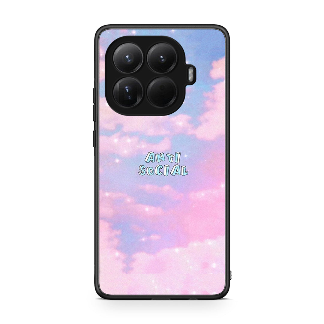 Xiaomi 15T Pro Anti Social Θήκη Αγίου Βαλεντίνου από τη Smartfits με σχέδιο στο πίσω μέρος και μαύρο περίβλημα | Smartphone case with colorful back and black bezels by Smartfits