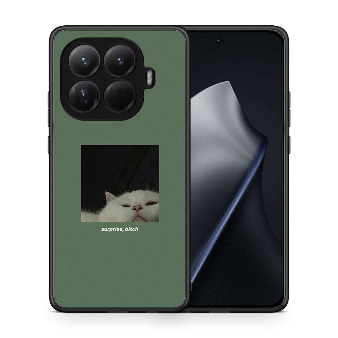 Θήκη Xiaomi 15T Pro Bitch Surprise από τη Smartfits με σχέδιο στο πίσω μέρος και μαύρο περίβλημα | Xiaomi 15T Pro Bitch Surprise case with colorful back and black bezels