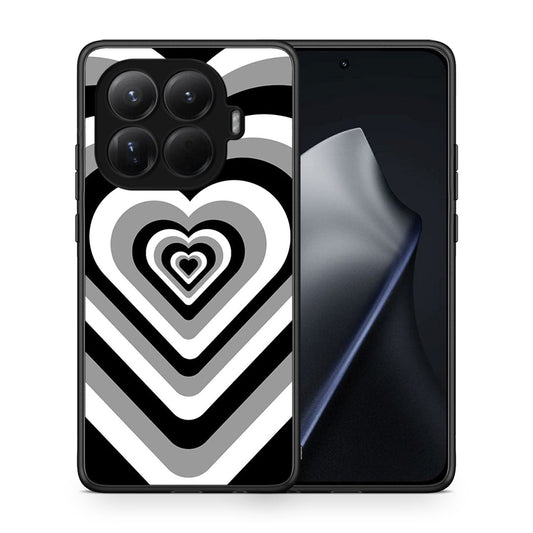 Θήκη Xiaomi 15T Pro Black Hearts από τη Smartfits με σχέδιο στο πίσω μέρος και μαύρο περίβλημα | Xiaomi 15T Pro Black Hearts case with colorful back and black bezels