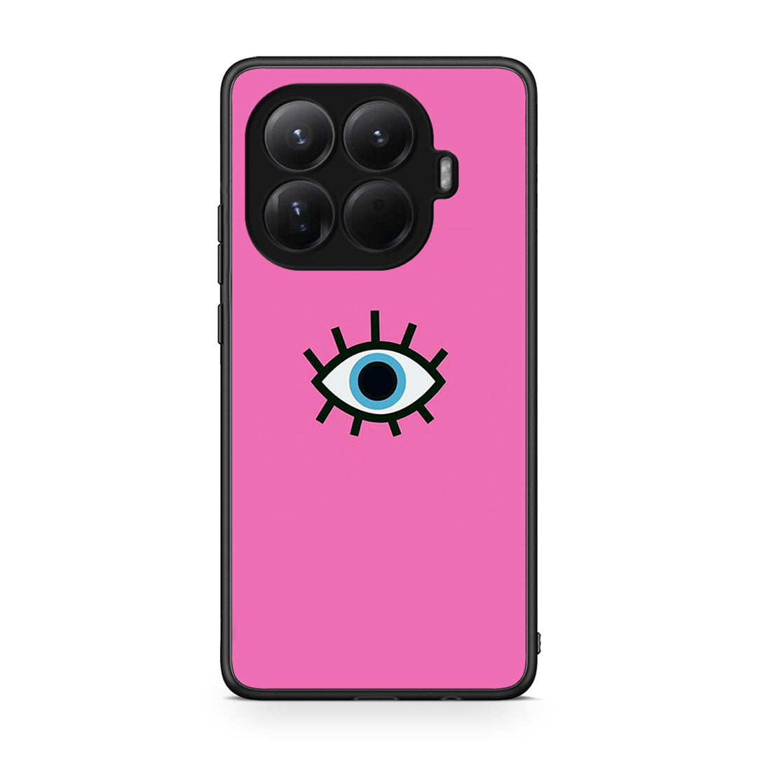 Xiaomi 15T Pro Blue Eye Pink θήκη από τη Smartfits με σχέδιο στο πίσω μέρος και μαύρο περίβλημα | Smartphone case with colorful back and black bezels by Smartfits