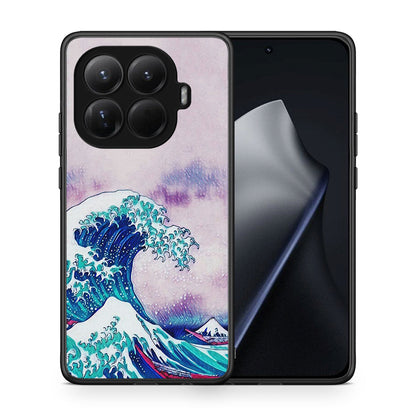 Θήκη Xiaomi 15T Pro Blue Waves από τη Smartfits με σχέδιο στο πίσω μέρος και μαύρο περίβλημα | Xiaomi 15T Pro Blue Waves case with colorful back and black bezels