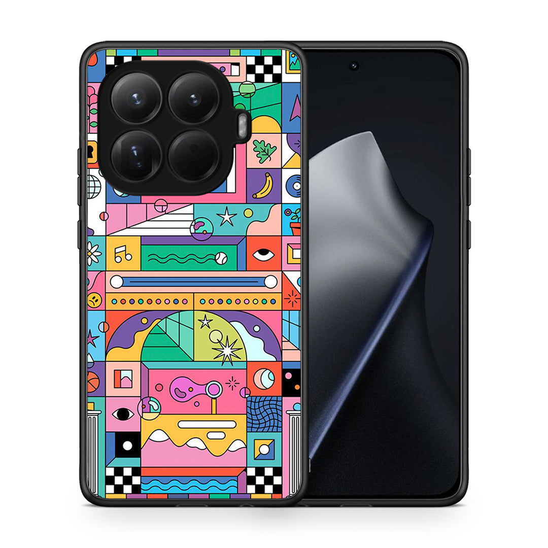 Θήκη Xiaomi 15T Pro Bubbles Soap από τη Smartfits με σχέδιο στο πίσω μέρος και μαύρο περίβλημα | Xiaomi 15T Pro Bubbles Soap case with colorful back and black bezels