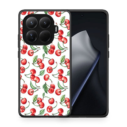 Θήκη Xiaomi 15T Pro Cherry Summer από τη Smartfits με σχέδιο στο πίσω μέρος και μαύρο περίβλημα | Xiaomi 15T Pro Cherry Summer case with colorful back and black bezels