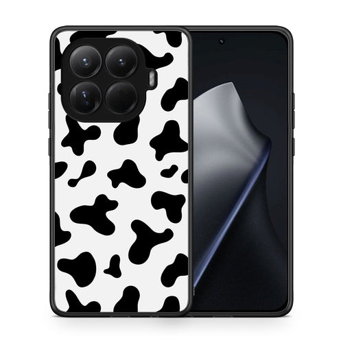 Θήκη Xiaomi 15T Pro Cow Print από τη Smartfits με σχέδιο στο πίσω μέρος και μαύρο περίβλημα | Xiaomi 15T Pro Cow Print case with colorful back and black bezels