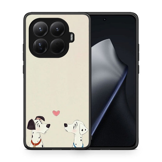 Θήκη Xiaomi 15T Pro Dalmatians Love από τη Smartfits με σχέδιο στο πίσω μέρος και μαύρο περίβλημα | Xiaomi 15T Pro Dalmatians Love case with colorful back and black bezels