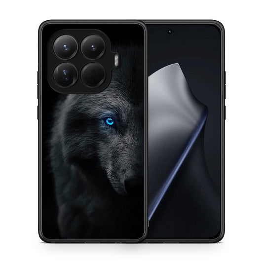Θήκη Xiaomi 15T Pro Dark Wolf από τη Smartfits με σχέδιο στο πίσω μέρος και μαύρο περίβλημα | Xiaomi 15T Pro Dark Wolf case with colorful back and black bezels