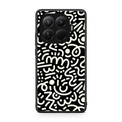 Xiaomi 15T Pro Doodle Art Θήκη από τη Smartfits με σχέδιο στο πίσω μέρος και μαύρο περίβλημα | Smartphone case with colorful back and black bezels by Smartfits