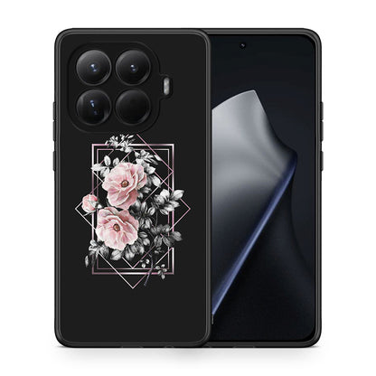 Θήκη Xiaomi 15T Pro Frame Flower από τη Smartfits με σχέδιο στο πίσω μέρος και μαύρο περίβλημα | Xiaomi 15T Pro Frame Flower case with colorful back and black bezels