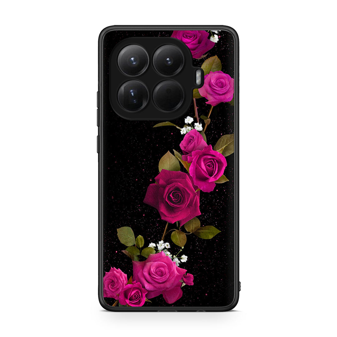 4 - Xiaomi 15T Pro Red Roses Flower case, cover, bumper