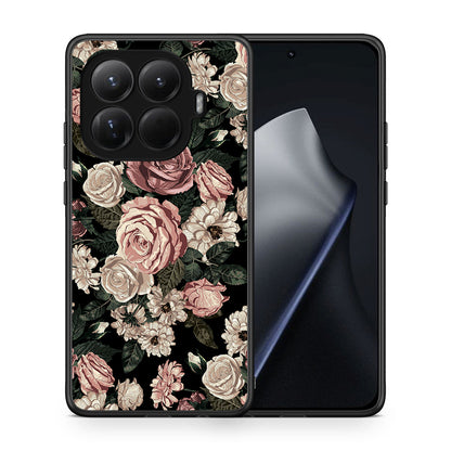 Θήκη Xiaomi 15T Pro Wild Roses Flower από τη Smartfits με σχέδιο στο πίσω μέρος και μαύρο περίβλημα | Xiaomi 15T Pro Wild Roses Flower case with colorful back and black bezels