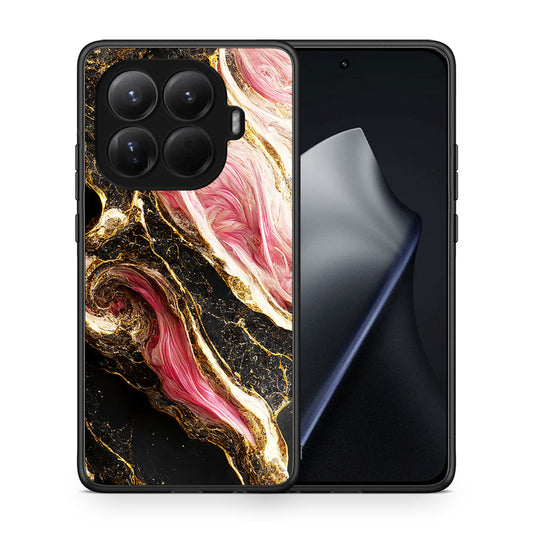 Θήκη Xiaomi 15T Pro Glamorous Pink Marble από τη Smartfits με σχέδιο στο πίσω μέρος και μαύρο περίβλημα | Xiaomi 15T Pro Glamorous Pink Marble case with colorful back and black bezels