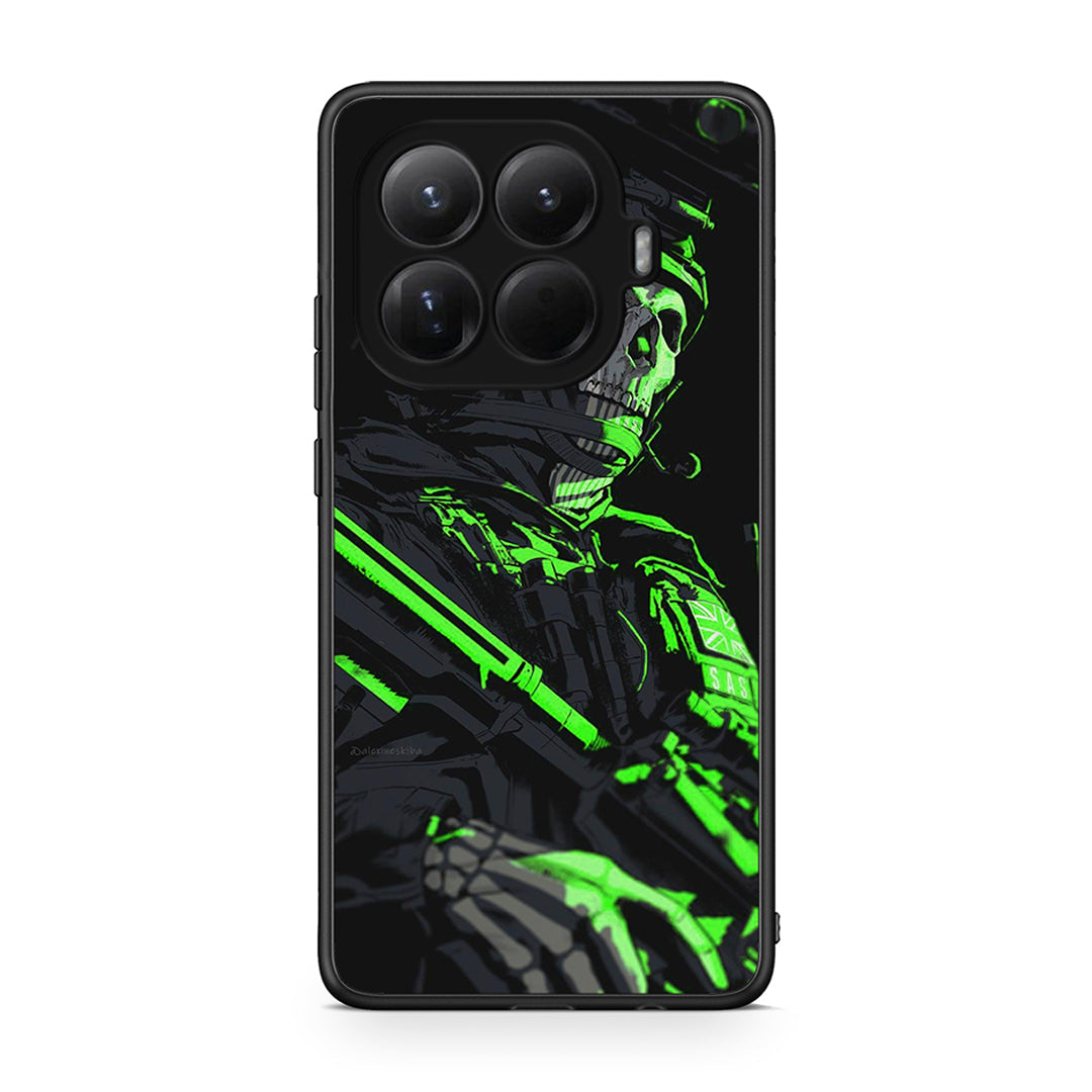 Xiaomi 15T Pro Green Soldier Θήκη Αγίου Βαλεντίνου από τη Smartfits με σχέδιο στο πίσω μέρος και μαύρο περίβλημα | Smartphone case with colorful back and black bezels by Smartfits