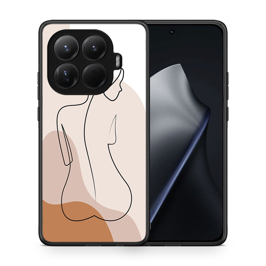 Θήκη Xiaomi 15T Pro LineArt Woman από τη Smartfits με σχέδιο στο πίσω μέρος και μαύρο περίβλημα | Xiaomi 15T Pro LineArt Woman case with colorful back and black bezels