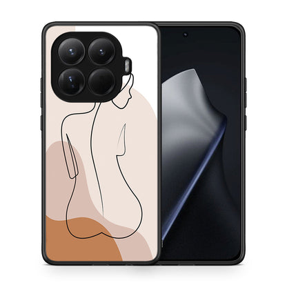 Θήκη Xiaomi 15T Pro LineArt Woman από τη Smartfits με σχέδιο στο πίσω μέρος και μαύρο περίβλημα | Xiaomi 15T Pro LineArt Woman case with colorful back and black bezels