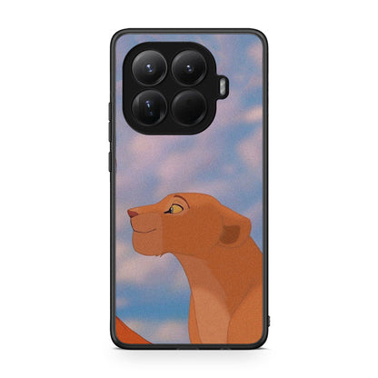 Xiaomi 15T Pro Lion Love 2 Θήκη Αγίου Βαλεντίνου από τη Smartfits με σχέδιο στο πίσω μέρος και μαύρο περίβλημα | Smartphone case with colorful back and black bezels by Smartfits