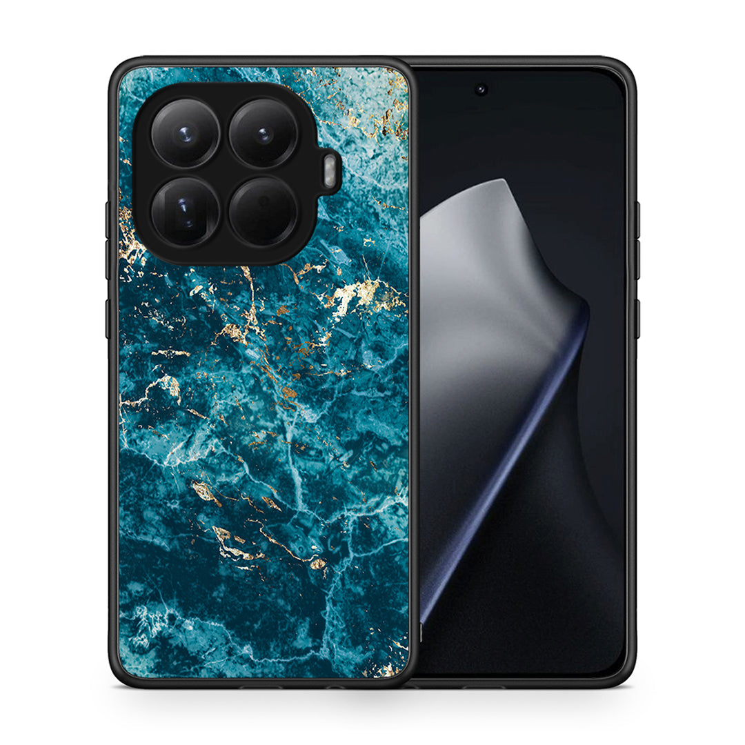 Θήκη Xiaomi 15T Pro Marble Blue από τη Smartfits με σχέδιο στο πίσω μέρος και μαύρο περίβλημα | Xiaomi 15T Pro Marble Blue case with colorful back and black bezels
