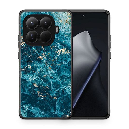 Θήκη Xiaomi 15T Pro Marble Blue από τη Smartfits με σχέδιο στο πίσω μέρος και μαύρο περίβλημα | Xiaomi 15T Pro Marble Blue case with colorful back and black bezels