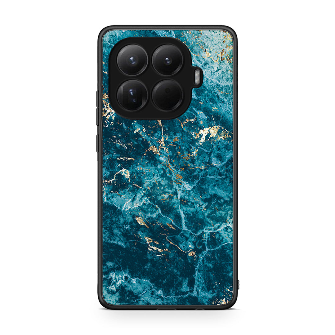 Xiaomi 15T Pro Marble Blue θήκη από τη Smartfits με σχέδιο στο πίσω μέρος και μαύρο περίβλημα | Smartphone case with colorful back and black bezels by Smartfits