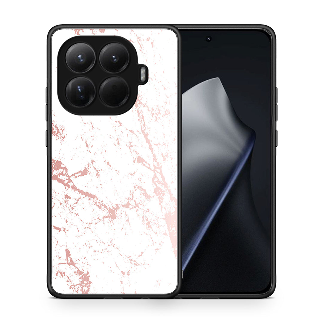 Θήκη Xiaomi 15T Pro Pink Splash Marble από τη Smartfits με σχέδιο στο πίσω μέρος και μαύρο περίβλημα | Xiaomi 15T Pro Pink Splash Marble case with colorful back and black bezels
