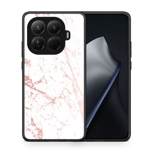 Θήκη Xiaomi 15T Pro Pink Splash Marble από τη Smartfits με σχέδιο στο πίσω μέρος και μαύρο περίβλημα | Xiaomi 15T Pro Pink Splash Marble case with colorful back and black bezels