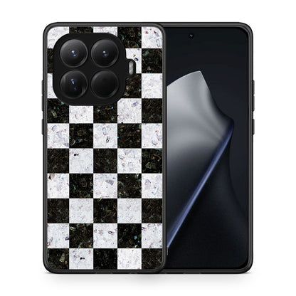 Θήκη Xiaomi 15T Pro Square Geometric Marble από τη Smartfits με σχέδιο στο πίσω μέρος και μαύρο περίβλημα | Xiaomi 15T Pro Square Geometric Marble case with colorful back and black bezels