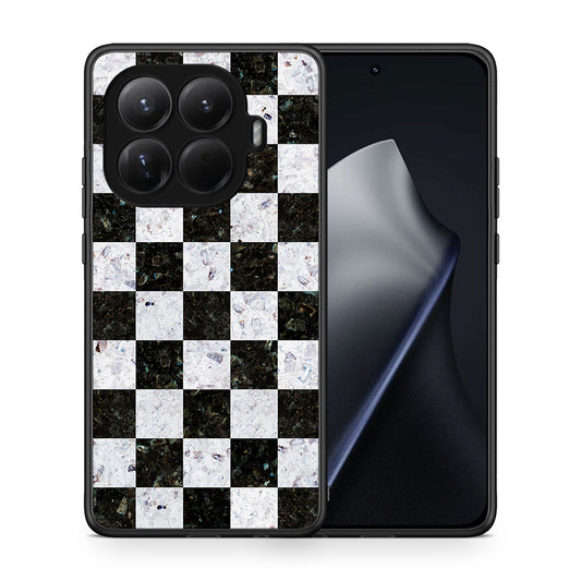 Θήκη Xiaomi 15T Pro Square Geometric Marble από τη Smartfits με σχέδιο στο πίσω μέρος και μαύρο περίβλημα | Xiaomi 15T Pro Square Geometric Marble case with colorful back and black bezels