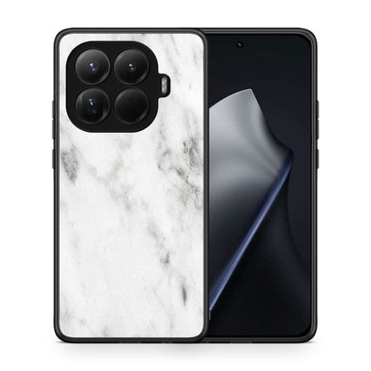 Θήκη Xiaomi 15T Pro White Marble από τη Smartfits με σχέδιο στο πίσω μέρος και μαύρο περίβλημα | Xiaomi 15T Pro White Marble case with colorful back and black bezels