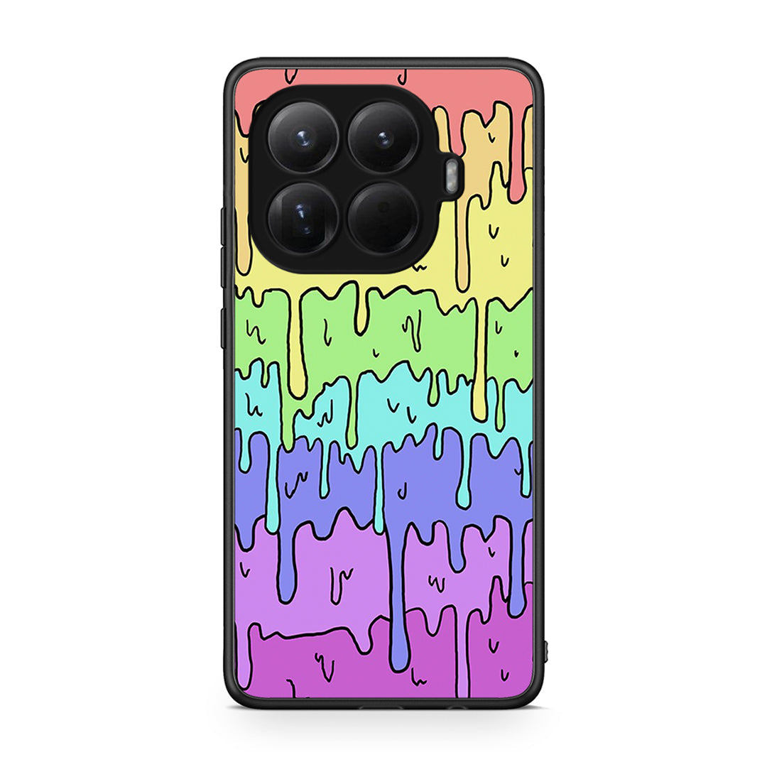 Xiaomi 15T Pro Melting Rainbow θήκη από τη Smartfits με σχέδιο στο πίσω μέρος και μαύρο περίβλημα | Smartphone case with colorful back and black bezels by Smartfits