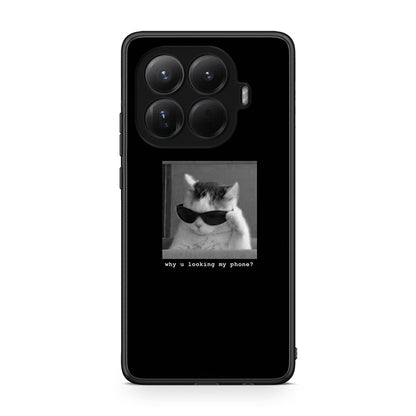 Xiaomi 15T Pro Meme Cat θήκη από τη Smartfits με σχέδιο στο πίσω μέρος και μαύρο περίβλημα | Smartphone case with colorful back and black bezels by Smartfits
