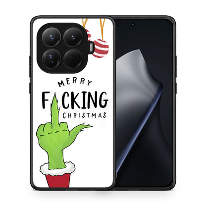 Θήκη Xiaomi 15T Pro Merry F Xmas από τη Smartfits με σχέδιο στο πίσω μέρος και μαύρο περίβλημα | Xiaomi 15T Pro Merry F Xmas case with colorful back and black bezels