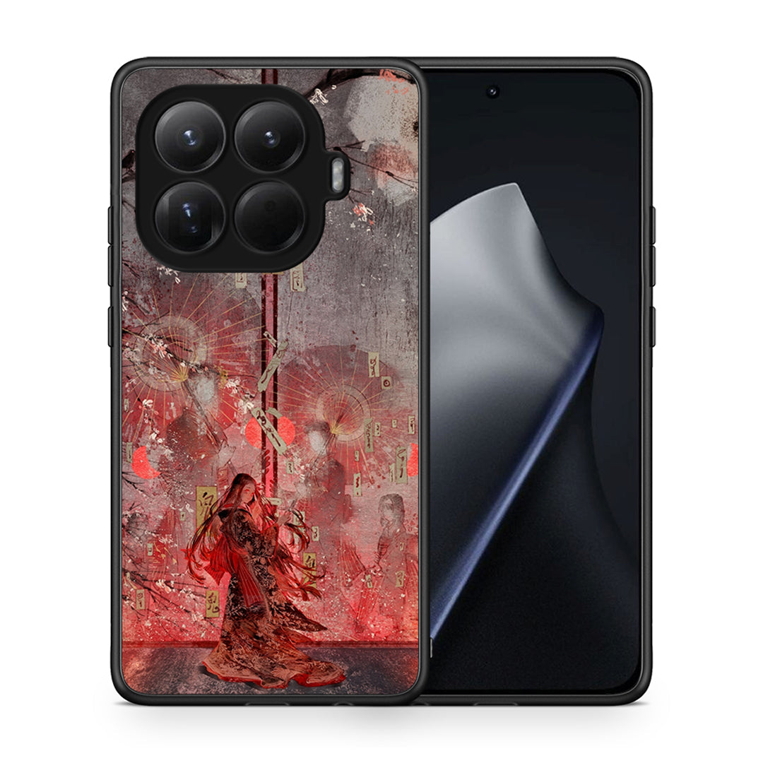 Θήκη Xiaomi 15T Pro Nezuko Kamado από τη Smartfits με σχέδιο στο πίσω μέρος και μαύρο περίβλημα | Xiaomi 15T Pro Nezuko Kamado case with colorful back and black bezels