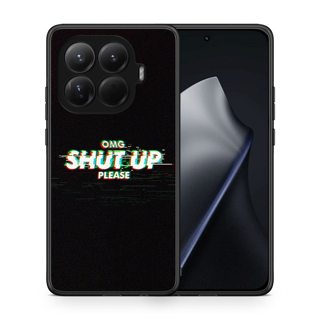 Θήκη Xiaomi 15T Pro OMG ShutUp από τη Smartfits με σχέδιο στο πίσω μέρος και μαύρο περίβλημα | Xiaomi 15T Pro OMG ShutUp case with colorful back and black bezels