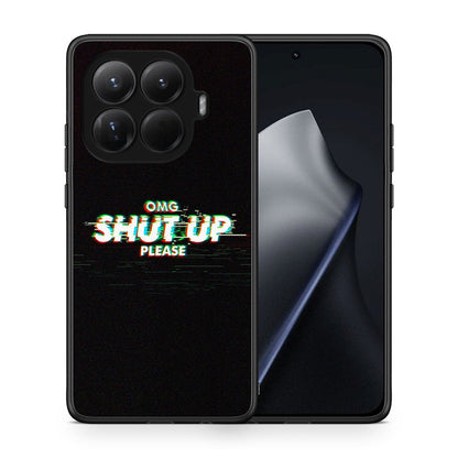 Θήκη Xiaomi 15T Pro OMG ShutUp από τη Smartfits με σχέδιο στο πίσω μέρος και μαύρο περίβλημα | Xiaomi 15T Pro OMG ShutUp case with colorful back and black bezels