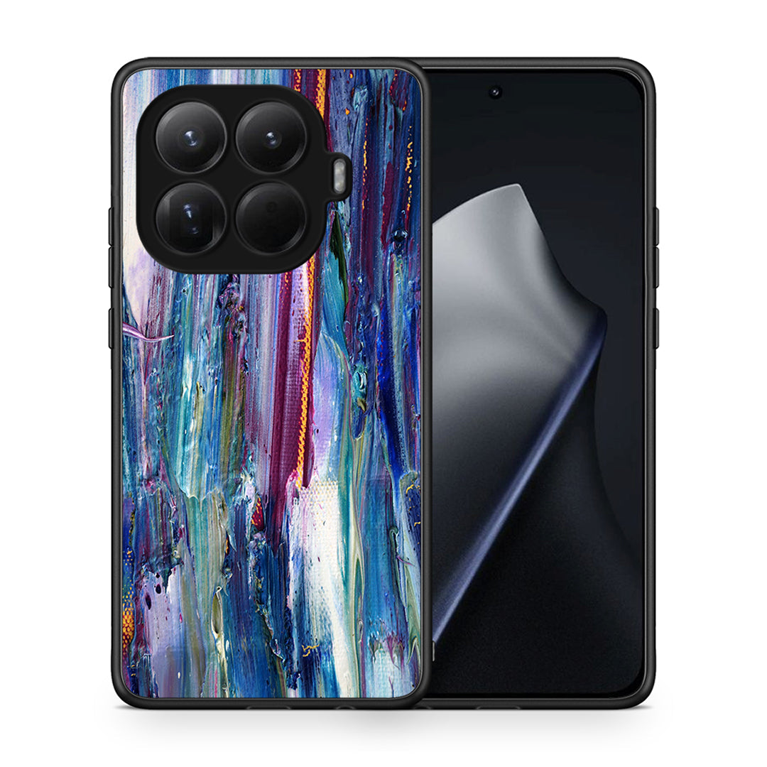 Θήκη Xiaomi 15T Pro Winter Paint από τη Smartfits με σχέδιο στο πίσω μέρος και μαύρο περίβλημα | Xiaomi 15T Pro Winter Paint case with colorful back and black bezels
