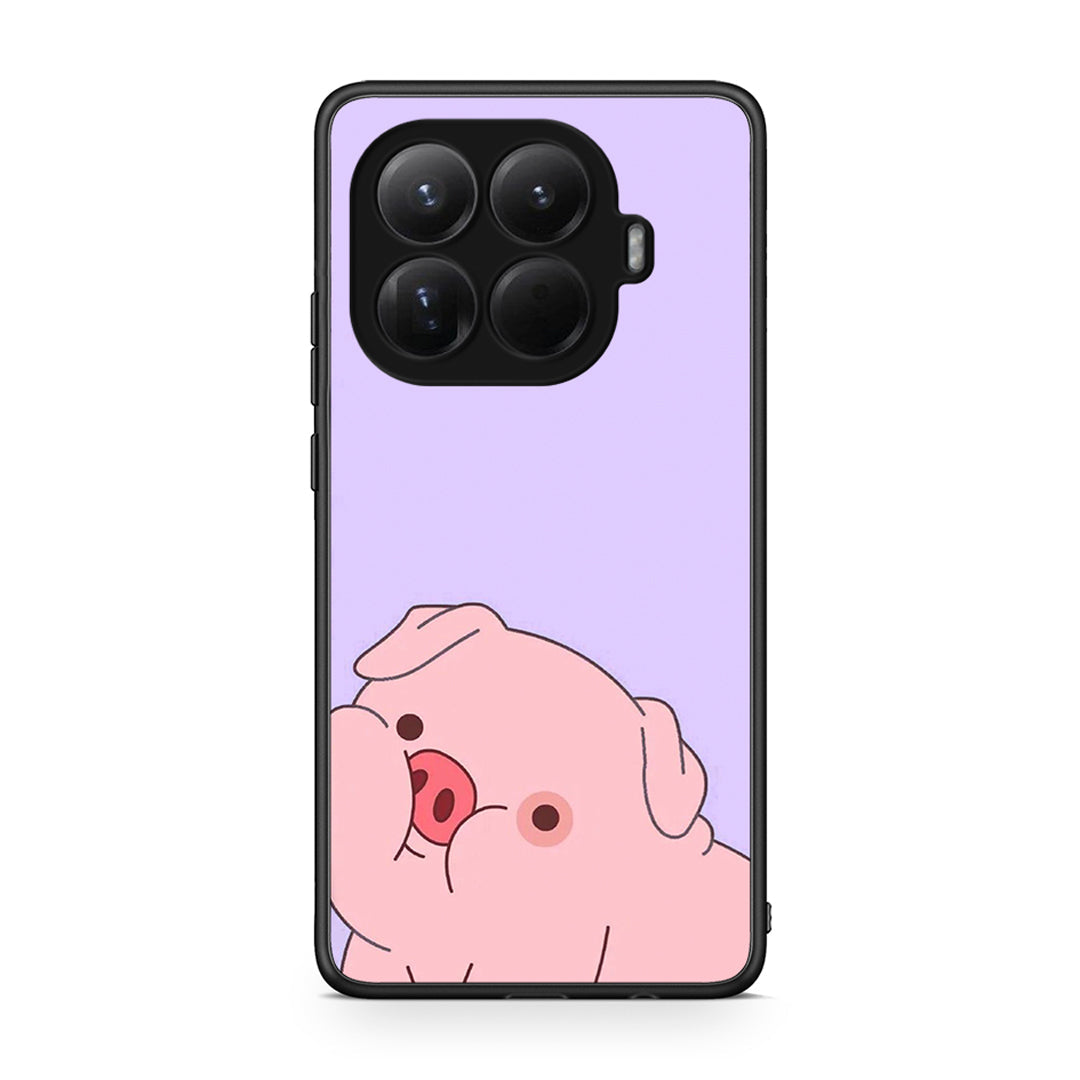 Xiaomi 15T Pro Pig Love 2 Θήκη Αγίου Βαλεντίνου από τη Smartfits με σχέδιο στο πίσω μέρος και μαύρο περίβλημα | Smartphone case with colorful back and black bezels by Smartfits