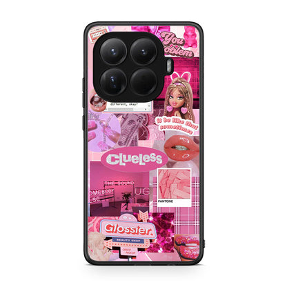 Xiaomi 15T Pro Pink Love Θήκη Αγίου Βαλεντίνου από τη Smartfits με σχέδιο στο πίσω μέρος και μαύρο περίβλημα | Smartphone case with colorful back and black bezels by Smartfits