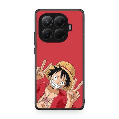 Xiaomi 15T Pro Pirate Luffy Θήκη από τη Smartfits με σχέδιο στο πίσω μέρος και μαύρο περίβλημα | Smartphone case with colorful back and black bezels by Smartfits